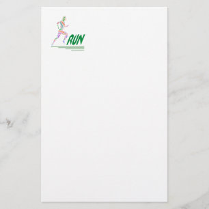 Rijdend meisje briefpapier