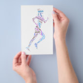 Rijdend meisje flyer (Hand)