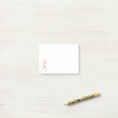 Rijdend meisje post-it® notes (Op bureau)
