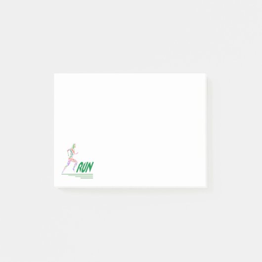 Rijdend meisje post-it® notes (Voorkant)