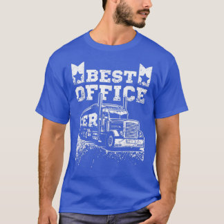 Rijdend vrachtwagens beste kantoor ooit t-shirt