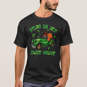 Rijdende dashond honden t-shirt