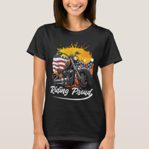 Rijdende Trots Biker Meisje T-shirt