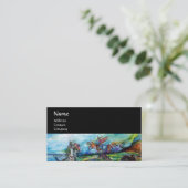 RIJDERS IN HET STORM zwart wit blauw paars bruin Visitekaartje (Staand voorkant)