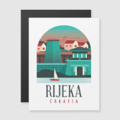 Rijeka Kroatië Magnetic Card (Voorkant / Achterkant)
