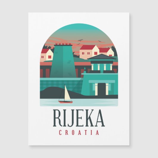 Rijeka Kroatië Magnetic Card (Voorkant)