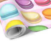 Rijen Macarons Cadeaupapier (Rol Hoek)