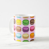 Rijen Macarons Koffiemok (Voorkant links)