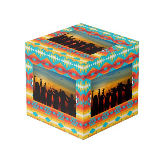 Rijen met stamvormen kubus (Voorkant hoekig)