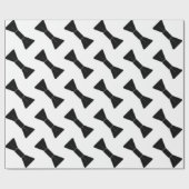 Rijen van Bow Stropdassen Cadeaupapier (Vlak)