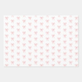 Rijen van Bows Coquette in Lichtroze Inpakpapier (Voorkant 2)