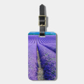 Rijen van Lavender, Provence, Frankrijk Bagagelabel (Voorkant verticaal)