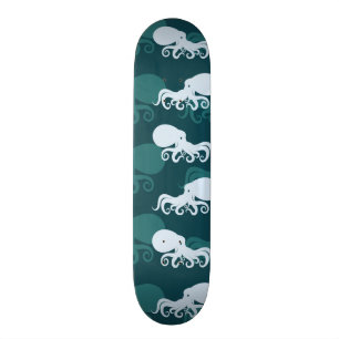 Rijen van octopuspatroon skateboard