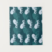 Rijen van octopuspatroon wandkleed (Voorkant)