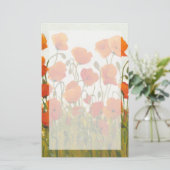 Rijen van papavers I Briefpapier (Staand voorkant)