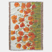 Rijen van papavers I Deken (Voorkant Verticaal)