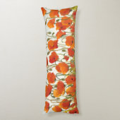 Rijen van papavers I Lichaamskussen (Achterkant (Verticaal))