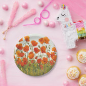 Rijen van papavers I Papieren Bordje (Feest)