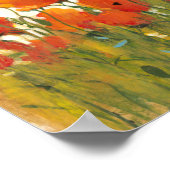 Rijen van papavers I Poster (Hoek)