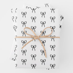 Rijen van zwembaden in zwart omslagpapier inpakpapier vel