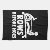 Rijen vóór de Hoes - Funny Rowing Machine Workout Theedoek (Horizontaal)