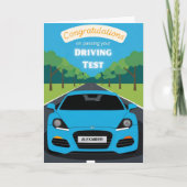 Rijexamen: gefeliciteerd dat je geslaagd bent kaart (Voorkant)