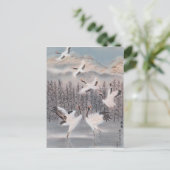 Rijhythm van de winter briefkaart (Staand voorkant)