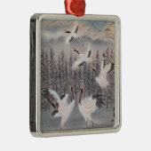 Rijhythm van de winter metalen ornament (Rechts)