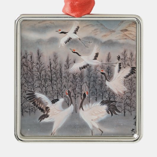 Rijhythm van de winter metalen ornament (Voorkant)