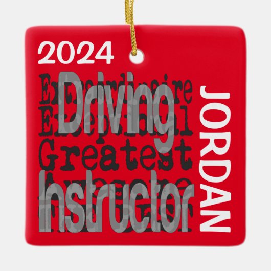 Rijinstructeur EXTRAordinaire CUSTOM Keramisch Ornament (Voorkant)