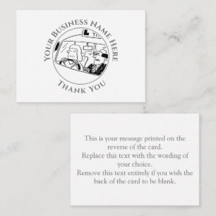 Rijinstructeur - Hartelijk dank - uw briefkaart