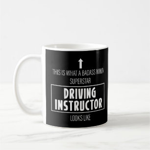 Rijinstructeur rijschool rijbewijs koffiemok