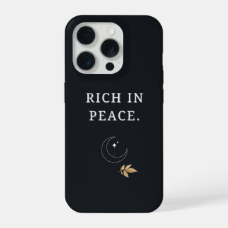 Rijk aan Vrede – Minimale Luxe Esthetische PhoneHo iPhone 15 Pro Hoesje