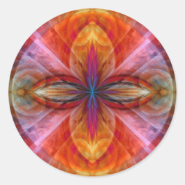 Rijk van de zonnebloem ronde sticker