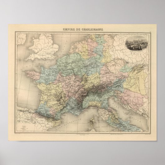 Rijk van Karel de Grote Poster (Voorkant)