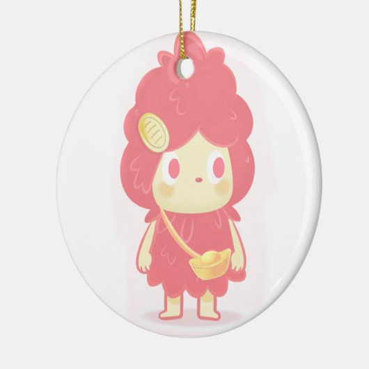 Rijkdom aantrekken keramisch ornament (Links)