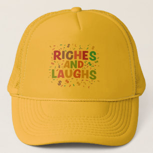 Rijkdom en Lachen Trucker Hat Design Pet