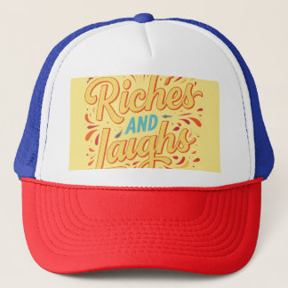 Rijkdom en lacht trucker pet