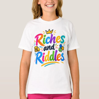 Rijkdom en Raadsels Regenboog Puzzel Kroon Grappig T-shirt