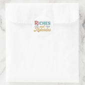 Rijkdom en spot sticker (Tas)