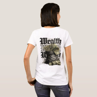 Rijkdom Geld Streetwear Achterprint T-shirt