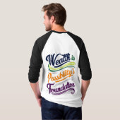 Rijkdom is het T-shirt van de stichting Mogelijkhe (Achterkant volledig)