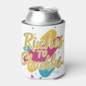 Rijkdom om te grinniken blikjeskoeler (Blikje Voorkant)