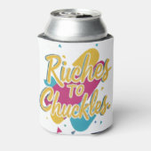 Rijkdom om te grinniken blikjeskoeler (Blikje Achterkant)