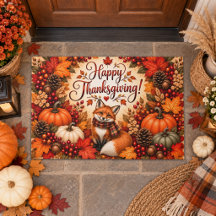 Rijkdom van Herfst Vos Thanksgiving Illustratie