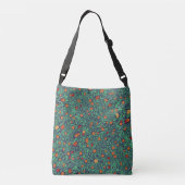 Rijke boomgaard: boompatroon. crossbody tas (Achterkant)