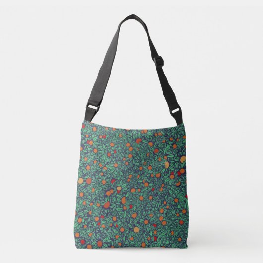 Rijke boomgaard: boompatroon. crossbody tas (Voorkant)