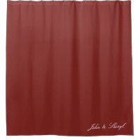 Rijke Bourgogne Rood Effen Kleur Douchegordijn