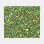 Rijke groene fruit tuin bomen fleece deken (Voorkant (Horizontaal))