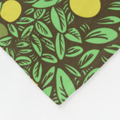 Rijke groene fruit tuin bomen fleece deken (Hoek)